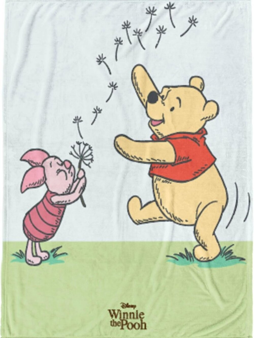 Cozy Kids Plush Fleece Throw Blanket - Soft Multi Winnie The Pooh Dรฉcor 60x90